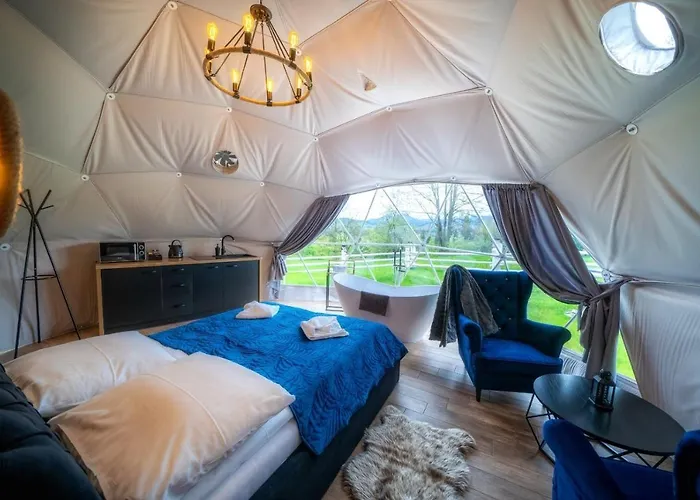 Mountain Glamp & Jacuzzi Luxury tent Zakopane