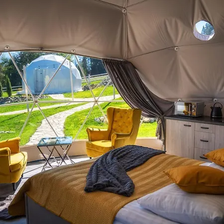 Luxuszelt Mountain Glamp - Jacuzzi - Widok Na Gory