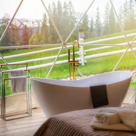 Luxury tent Mountain Glamp & Goraca Balia - Juz Od 13 Czerwca Kazdy Glamp Dostepny Z Jacuzzi Na Wylacznosc *