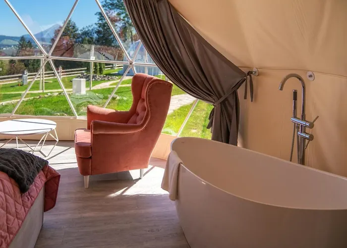 Luxury tent Mountain Glamp & Jacuzzi *