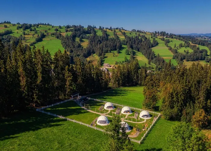 Luksusowy namiot Mountain Glamp & Jacuzzi Zakopane